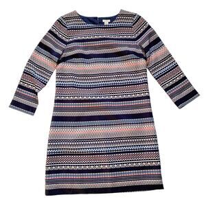 J. Crew Factory Dress Geometric Straight Line Gallery Dress Size 00